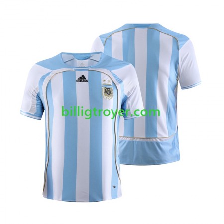 Billige Fotballdrakter Argentina 2006 Retro Hjemmedraktsett Kortermet